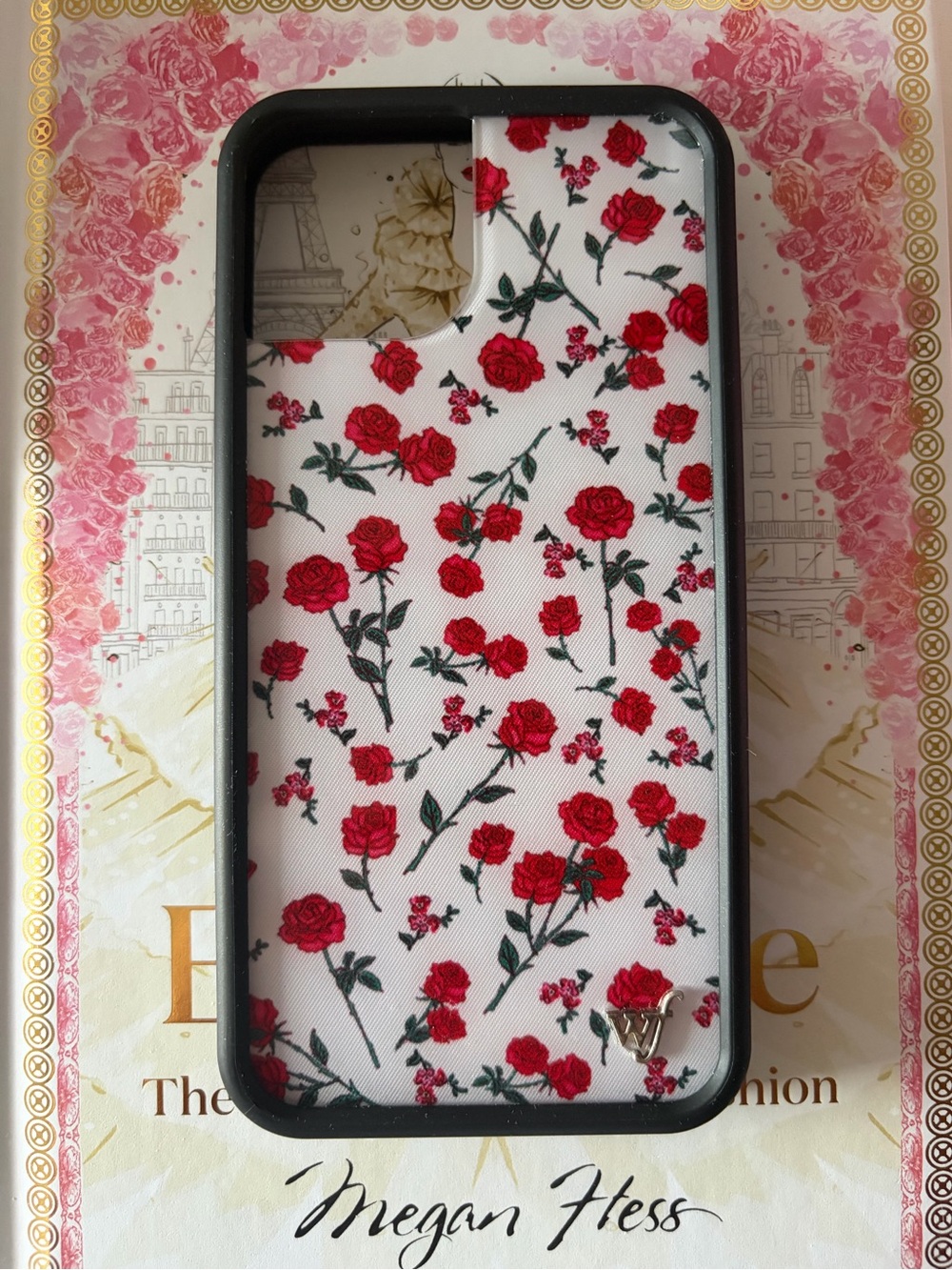 Floral Red/white Rose Pattern Phone Case - IPhone 13 Wildflower Case